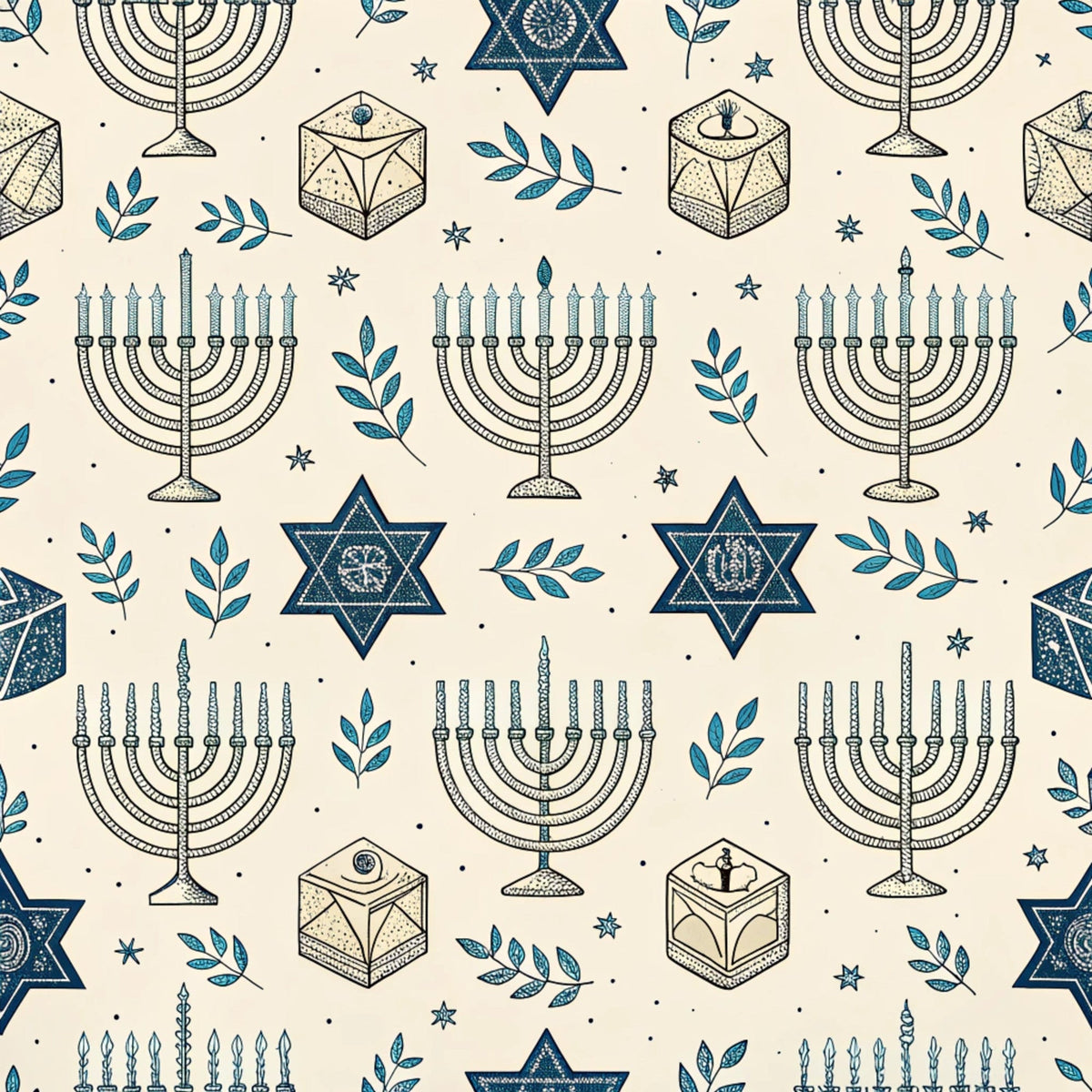 Festival of Lights Pattern 13 Minky Fabric
