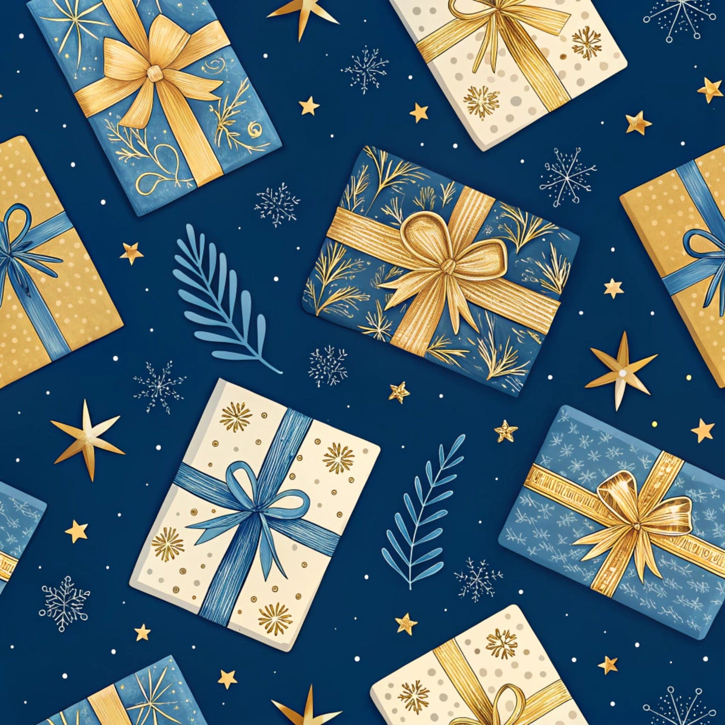 Hanukkah Pattern 21 Quilting Cotton Fabric