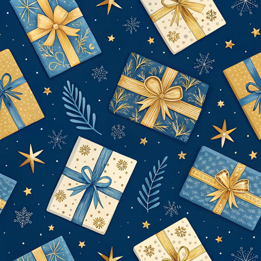 Hanukkah Pattern 21 Quilting Cotton Fabric