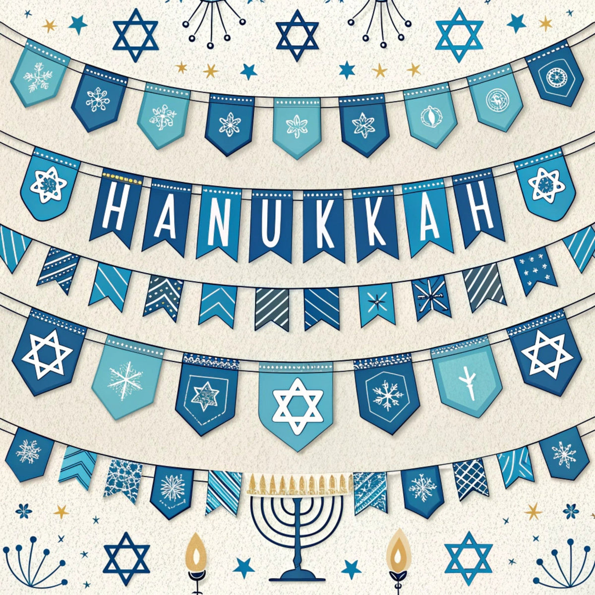 Festival of Lights Pattern 9 Minky Fabric