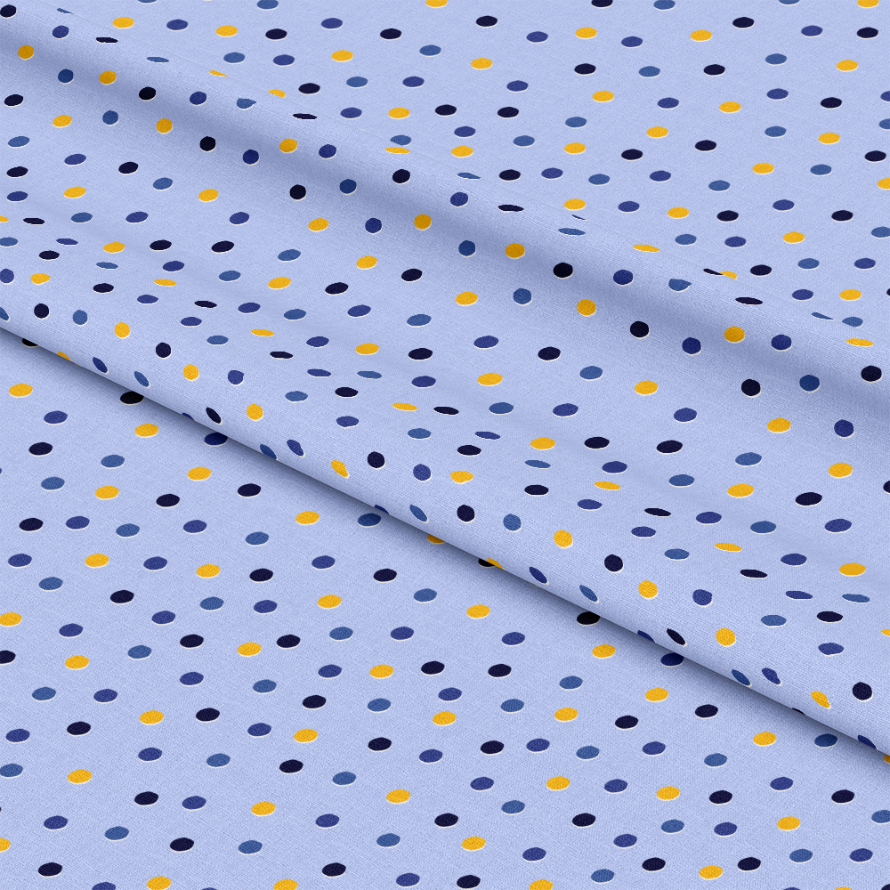 Happy Festival of Lights Pattern 10 Blue Quilting Cotton Fabric