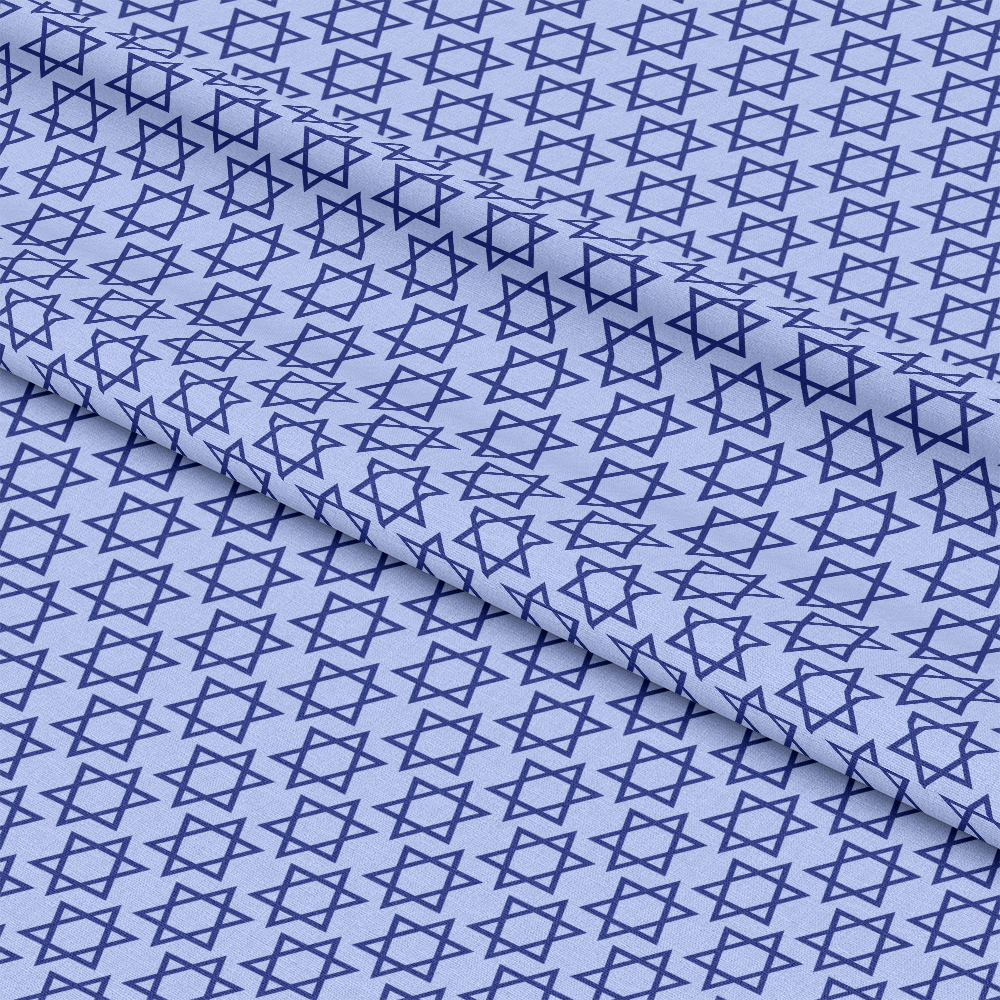Happy Festival of Lights Pattern 12 Blue Quilting Cotton Fabric