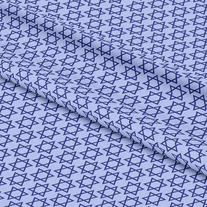 Happy Festival of Lights Pattern 12 Blue Quilting Cotton Fabric