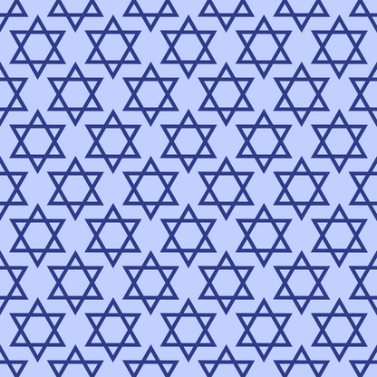 Hanukkah Gifts Pattern 12 Blue Minky Fabric