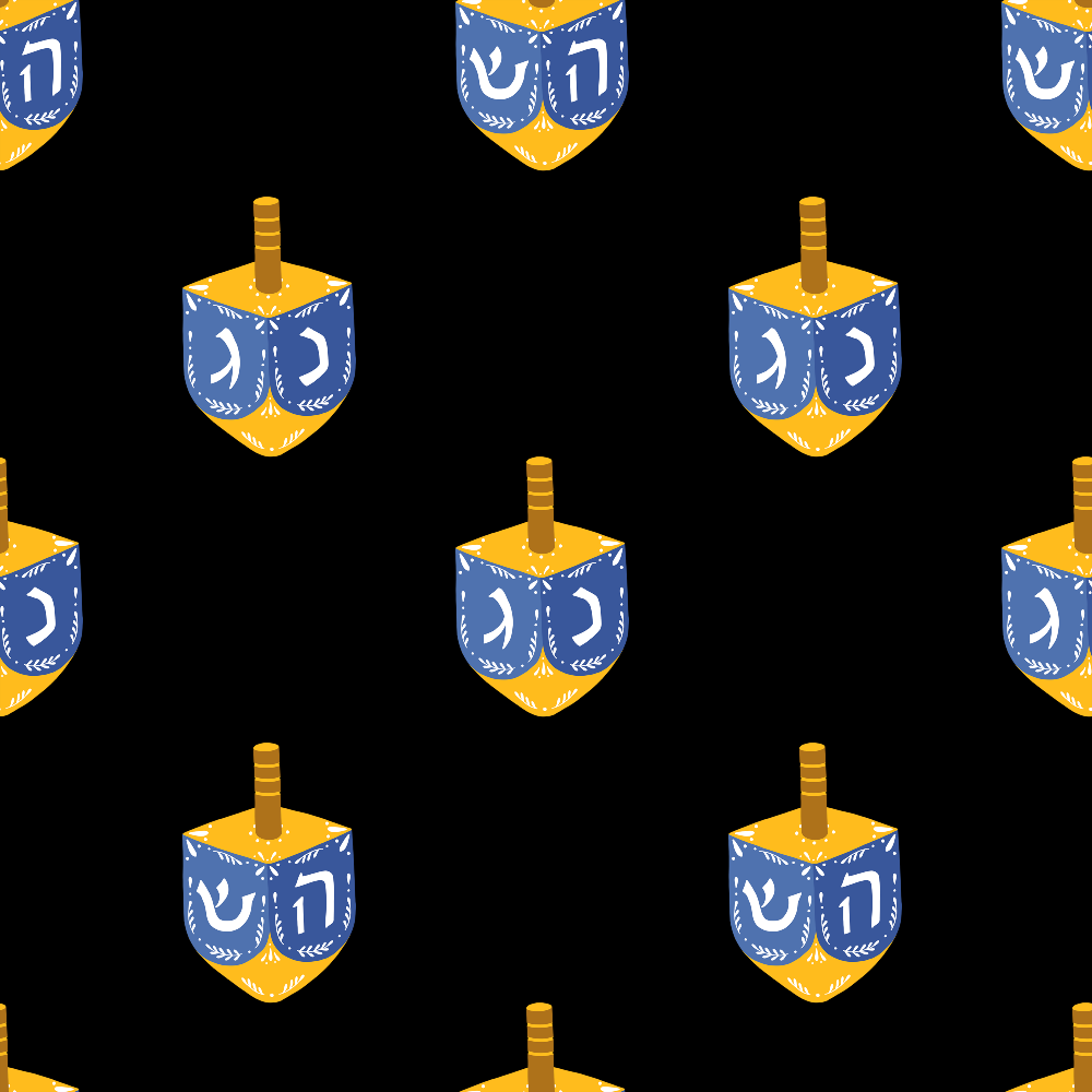 Hanukkah Gifts Pattern 1 Minky Fabric