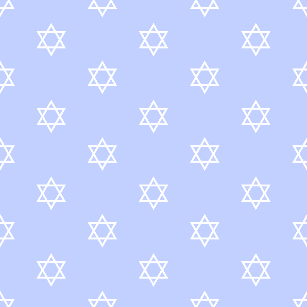 Hanukkah Gifts Pattern 3 Blue Minky Fabric