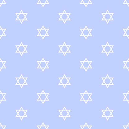 Hanukkah Gifts Pattern 3 Blue Minky Fabric