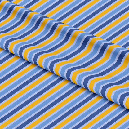 Happy Festival of Lights Pattern 4 Blue Quilting Cotton Fabric
