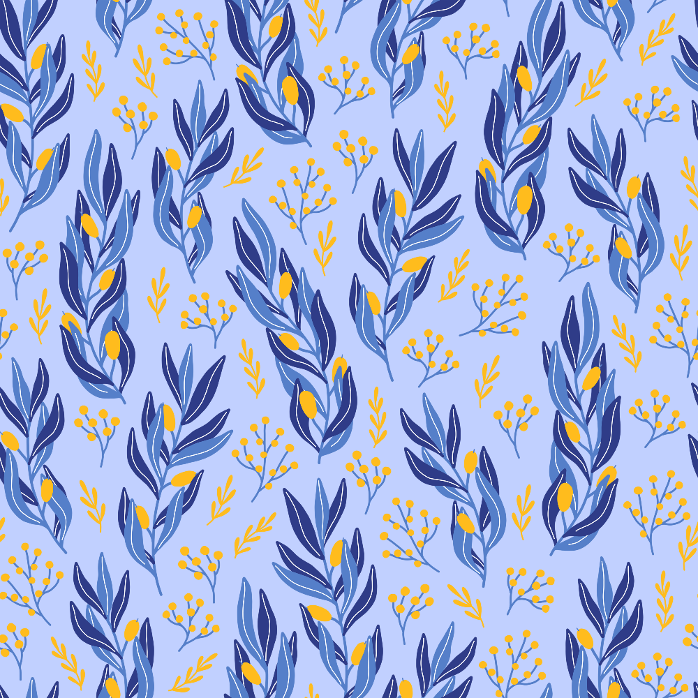 Hanukkah Gifts Pattern 5 Blue Minky Fabric