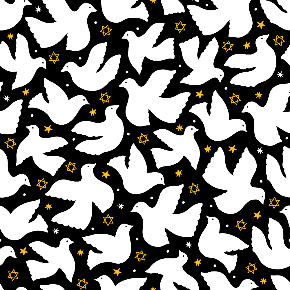 Hanukkah Gifts Pattern 6 Minky Fabric