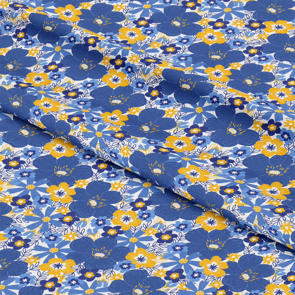 Happy Festival of Lights Pattern 7 White Quilting Cotton Fabric