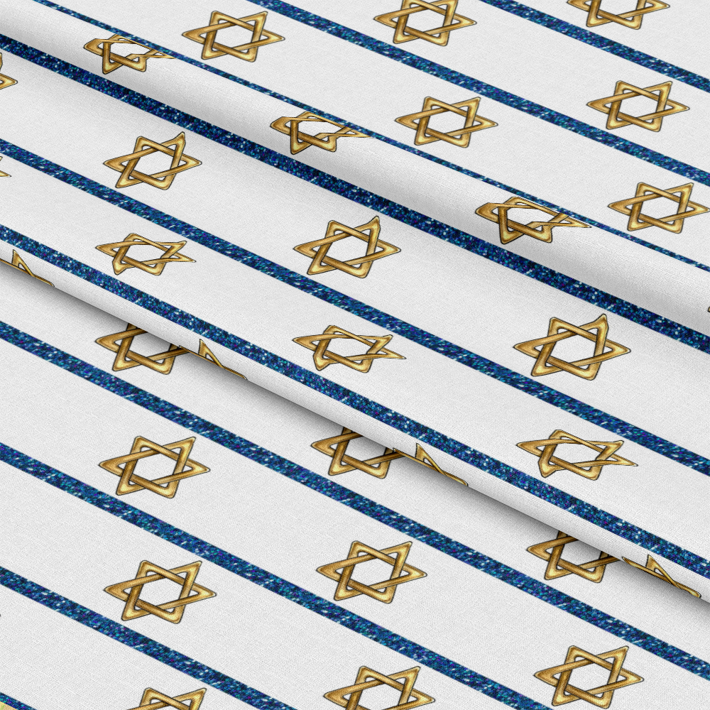 Shabbat Shalom Pattern 7 Quilting Cotton Fabric
