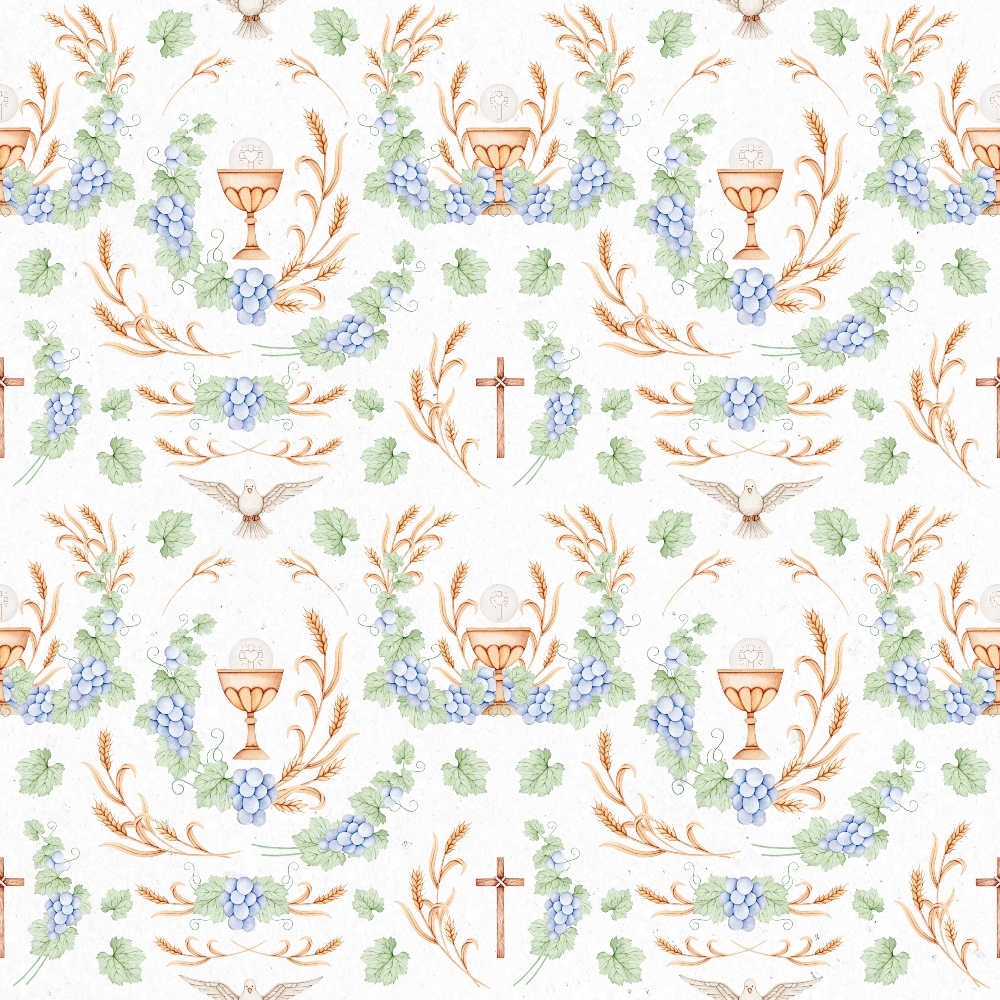 Faithful Blooms Pattern 12 Minky Fabric