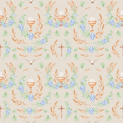 Faithful Blooms Pattern 14 Minky Fabric
