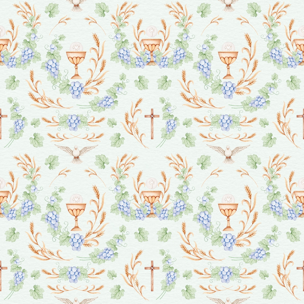 Faithful Blooms Pattern 15 Minky Fabric