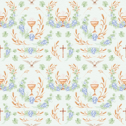 Faithful Blooms Pattern 15 Minky Fabric