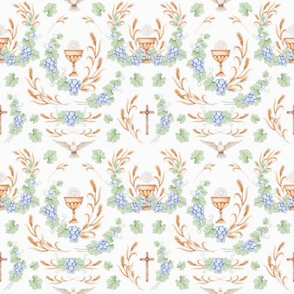 Faithful Blooms Pattern 18 Minky Fabric