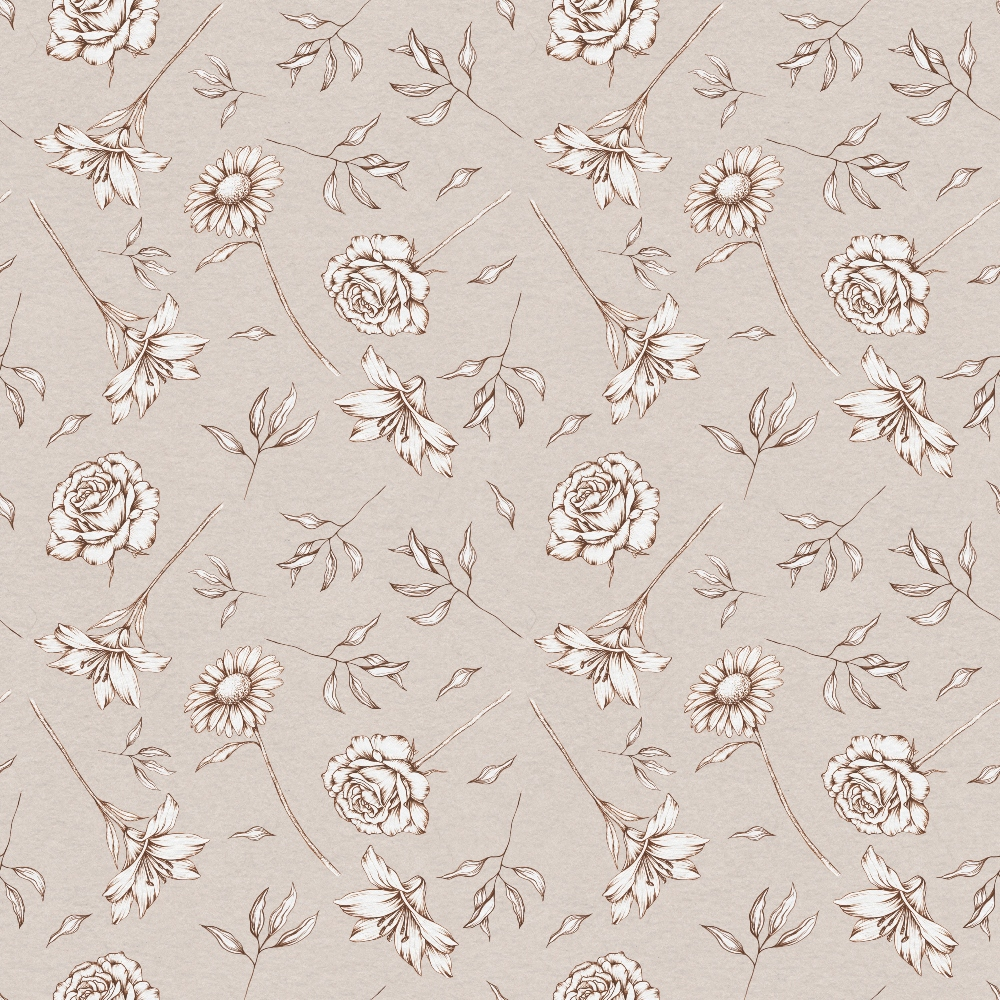 Faithful Blooms Pattern 2 Minky Fabric