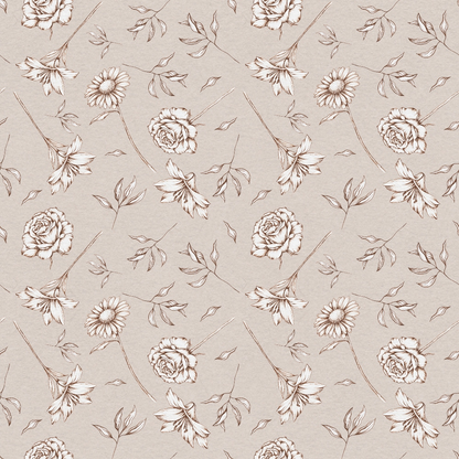 Faithful Blooms Pattern 2 Minky Fabric
