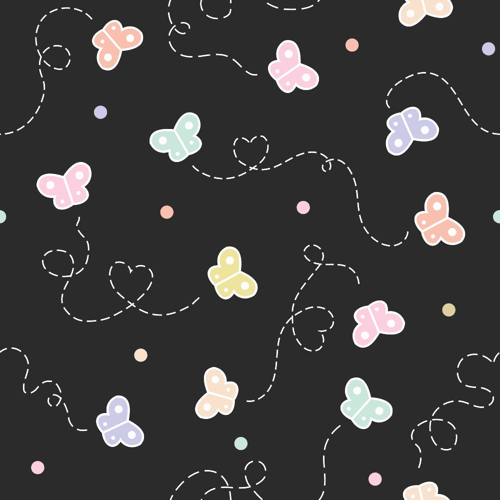 Kawaii Kitty Garden Pattern 10 Minky Fabric