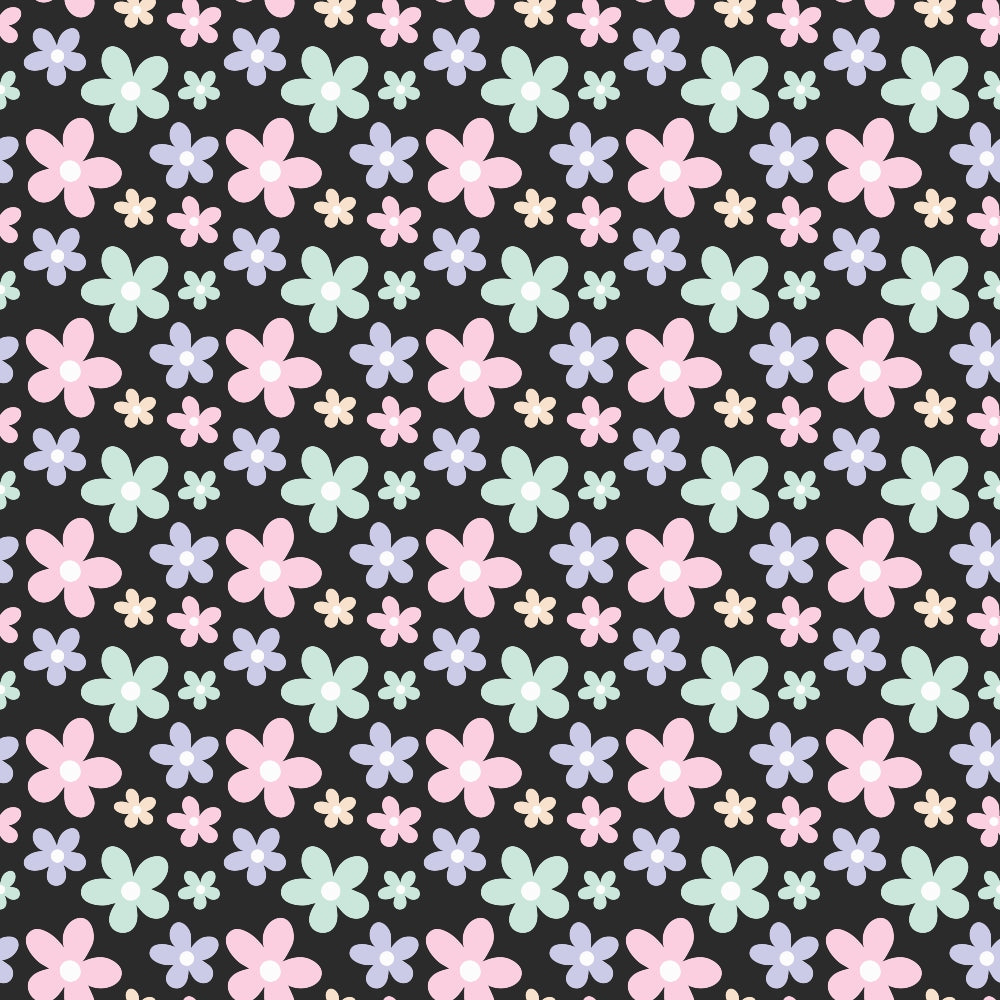 Kawaii Kitty Garden Pattern 7 Minky Fabric