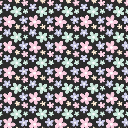 Kawaii Kitty Garden Pattern 7 Minky Fabric