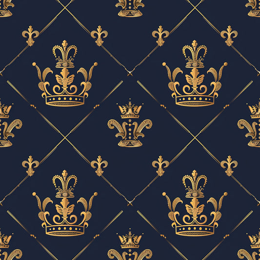 Henrys Crowns Pattern 10 Quilting Cotton Fabric