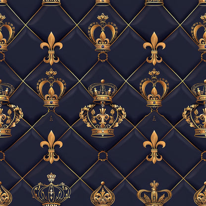 Henrys Crowns Pattern 3 Quilting Cotton Fabric