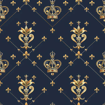 Henrys Crowns Pattern 4 Quilting Cotton Fabric