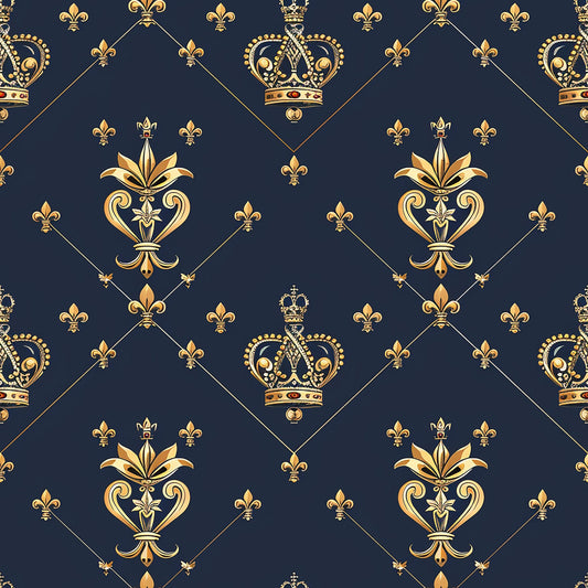 Henrys Crowns Pattern 4 Quilting Cotton Fabric