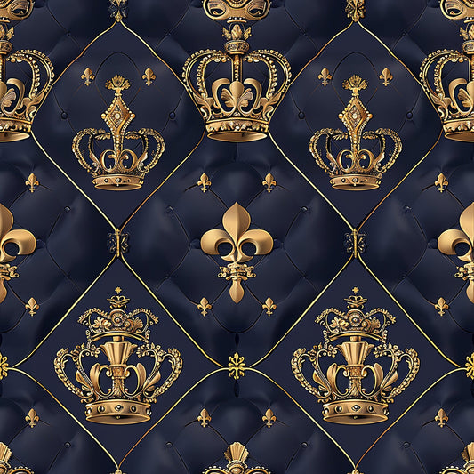 Henrys Crowns Pattern 5 Quilting Cotton Fabric