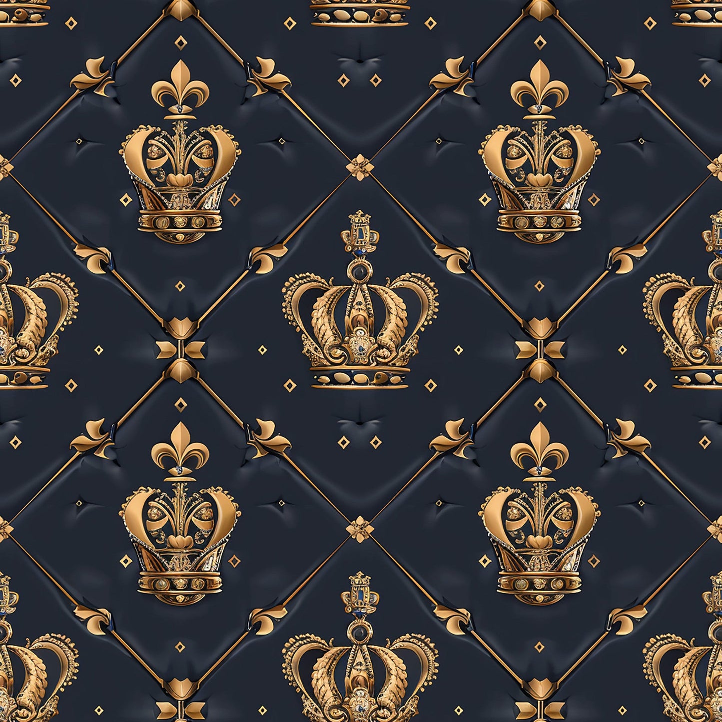 Henrys Crowns Pattern 6 Quilting Cotton Fabric