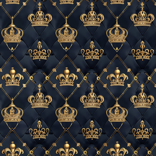 Henrys Crowns Pattern 7 Quilting Cotton Fabric