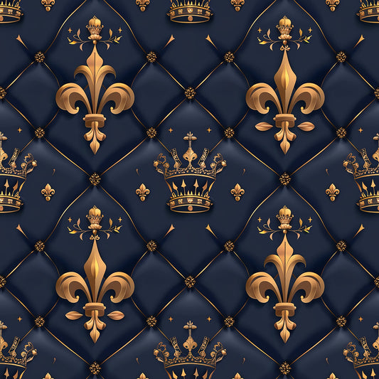 Henrys Crowns Pattern 8 Quilting Cotton Fabric