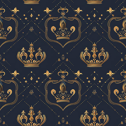 Henrys Crowns Pattern 9 Quilting Cotton Fabric