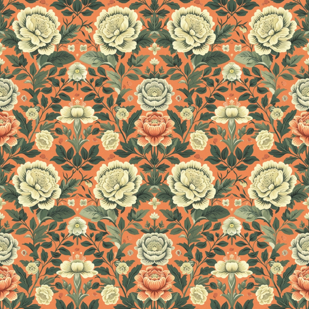 Folklore Blooms Pattern 11 Minky Fabric