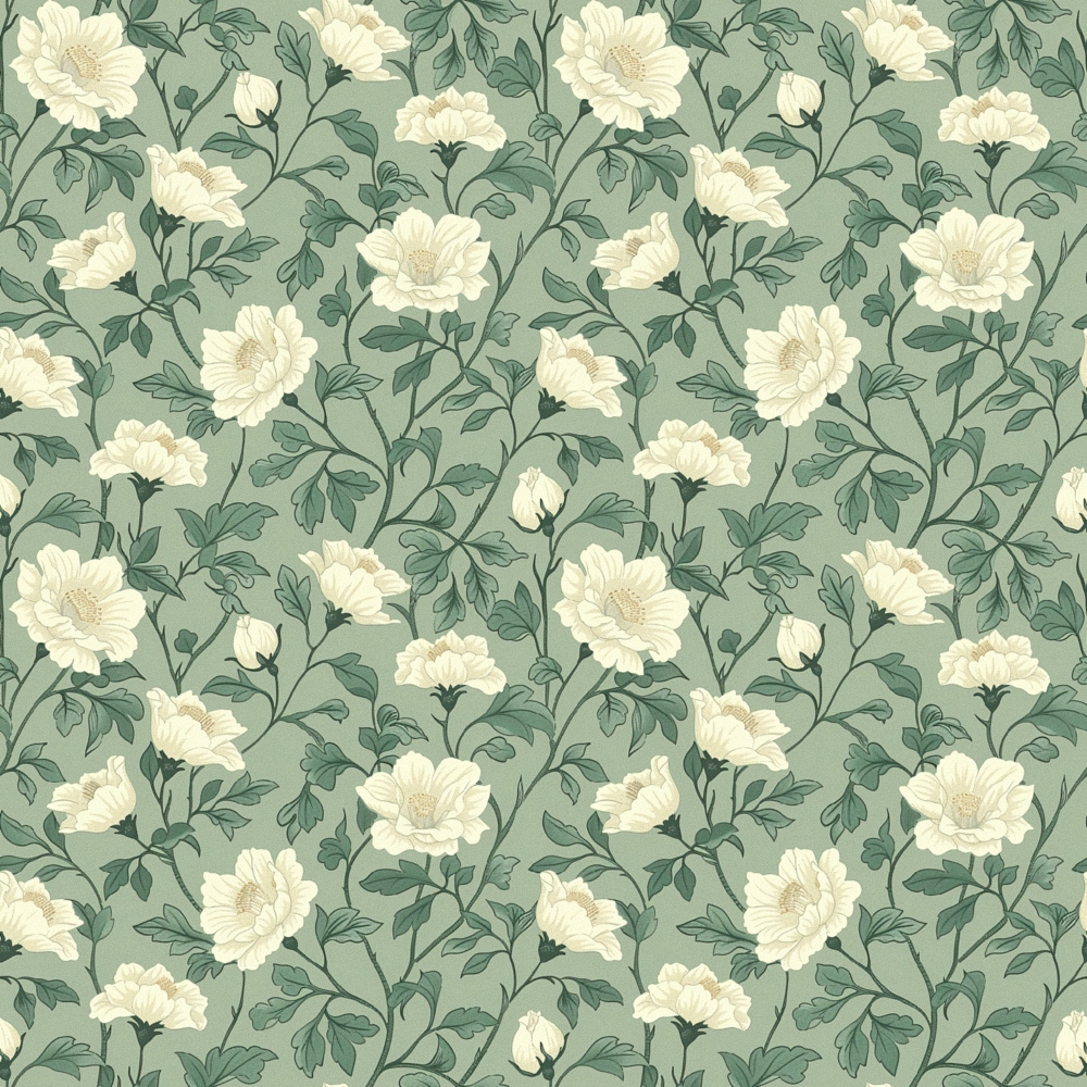 Folklore Blooms Pattern 13 Minky Fabric