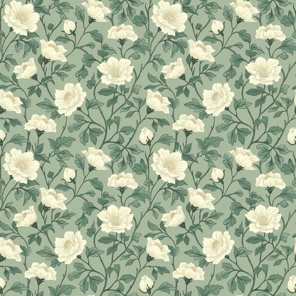 Folklore Blooms Pattern 13 Minky Fabric