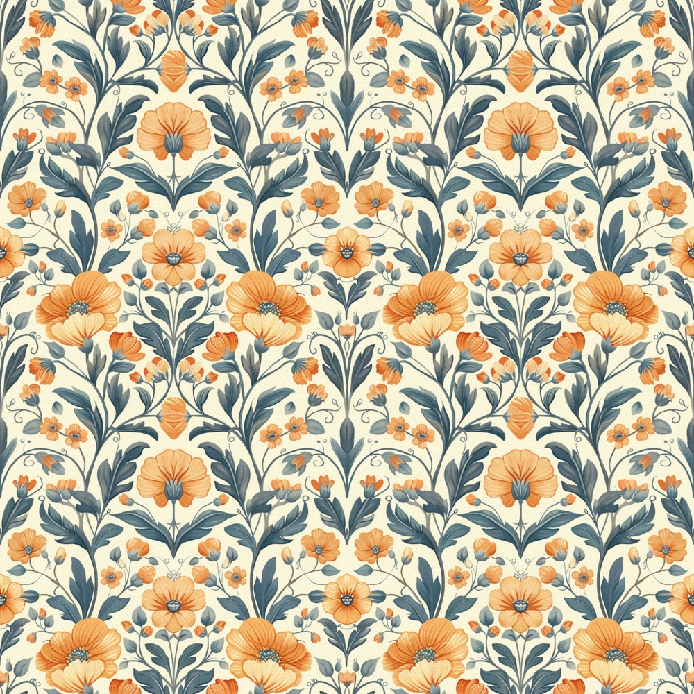 Folklore Blooms Pattern 14 Minky Fabric