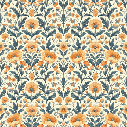 Folklore Blooms Pattern 14 Minky Fabric