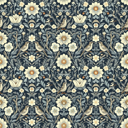 Folklore Blooms Pattern 17 Minky Fabric