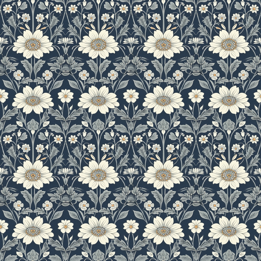 Folklore Blooms Pattern 20 Minky Fabric