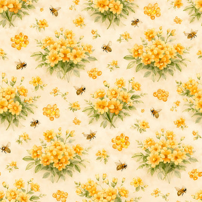 Nectar Meadow Pattern 15 Minky Fabric