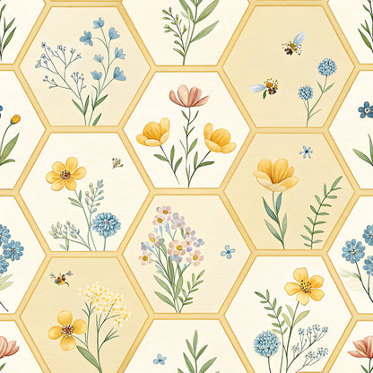 Nectar Meadow Pattern 18 Minky Fabric
