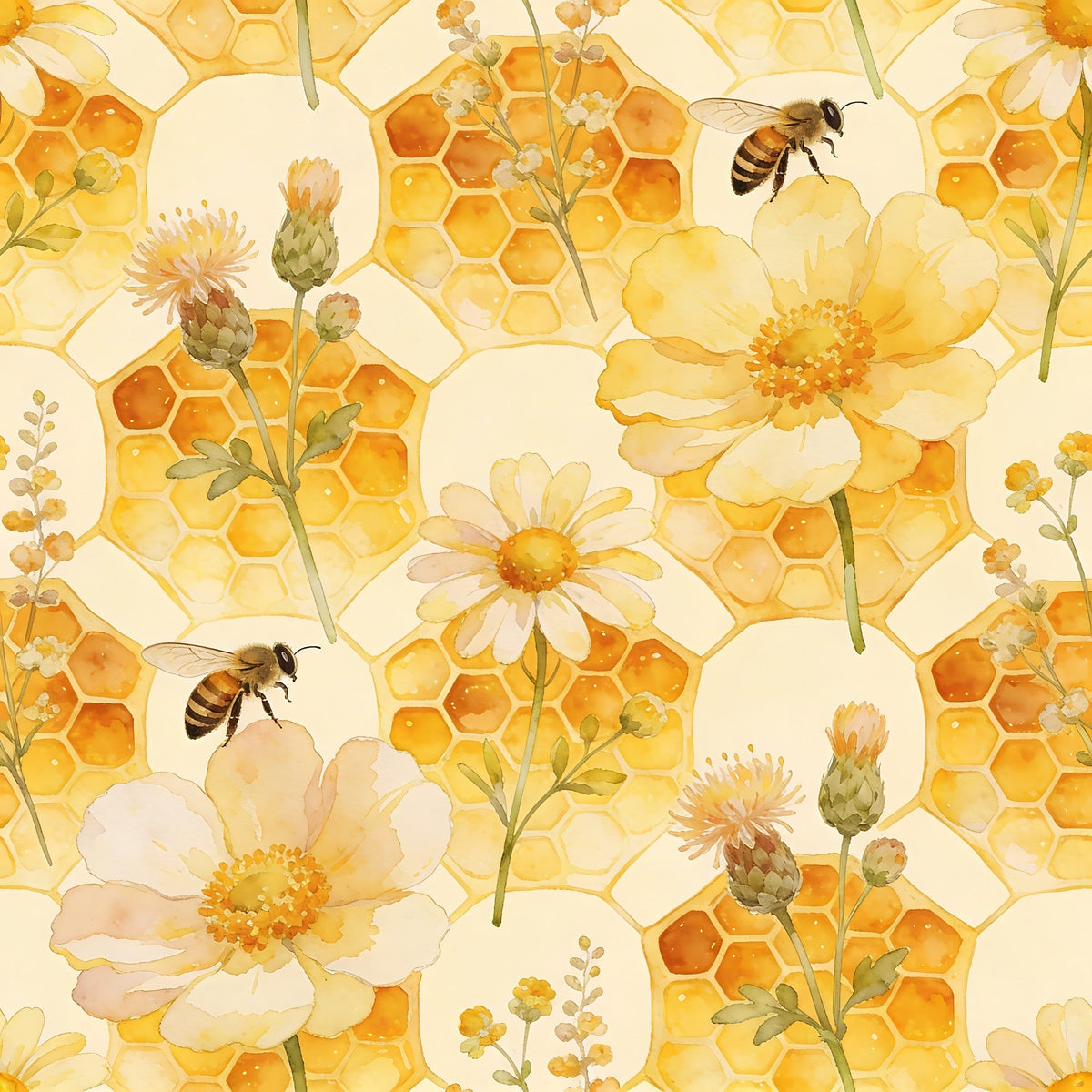 Nectar Meadow Pattern 1 Minky Fabric