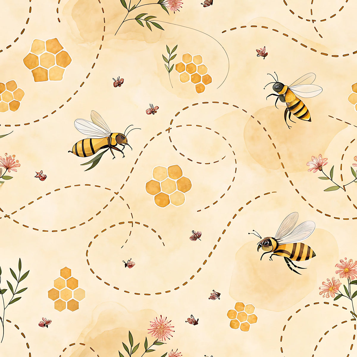 Nectar Meadow Pattern 8 Minky Fabric