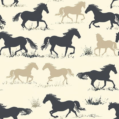 Wild Gallop Pattern 3 Minky Fabric