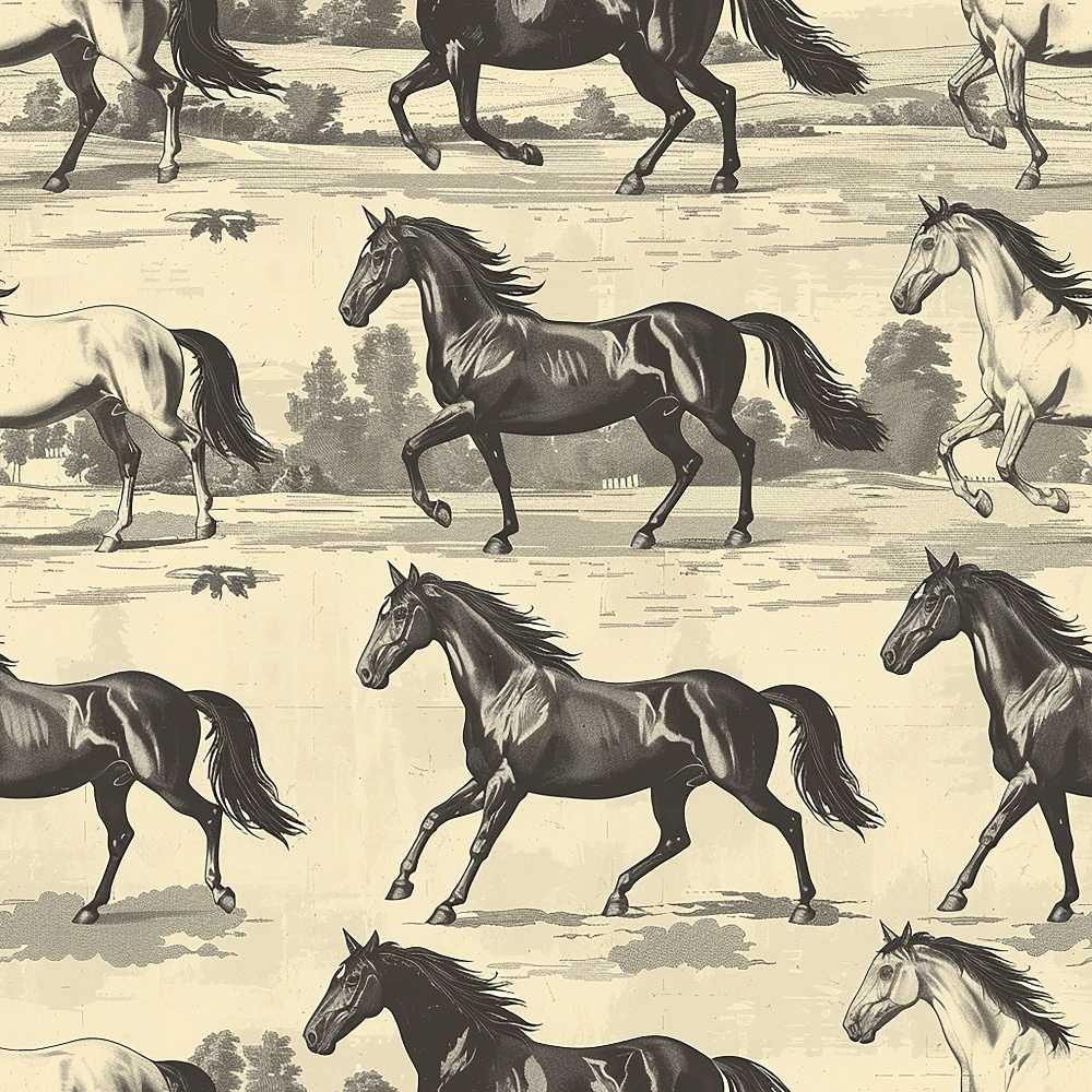 Wild Gallop Pattern 7 Minky Fabric