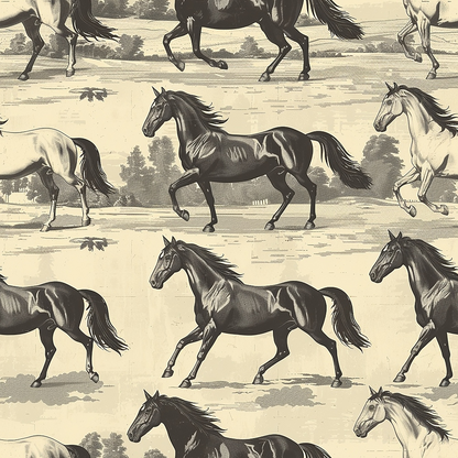 Wild Gallop Pattern 7 Minky Fabric