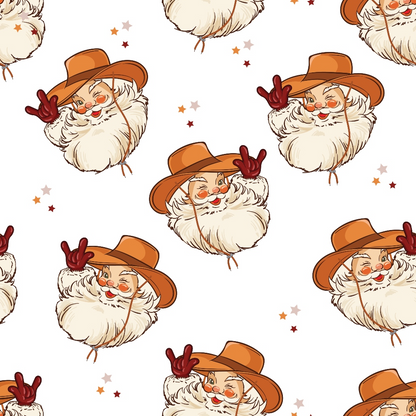 Cowboy Christmas Pattern 8 Minky Fabric